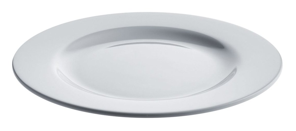 Alessi PlateBowlCup Dinner Plate, Set of 4 (AJM28/1),White,28.8*6.5*29.8 centimeters