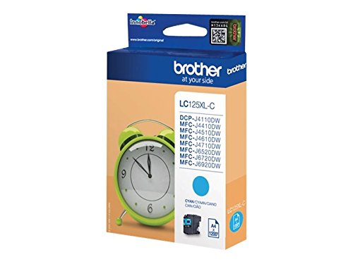Brother LC125XLC, Super High Yield, cyan, original, ink cartridge, for Brother DCP-J4110, MFC-J4410, J4510, J4610, J4710 - Image 3