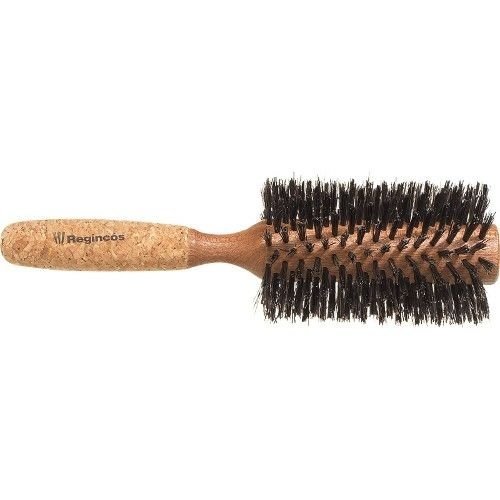 Regincós Regincos 20829 Cork Grip Hair Brush with 16 Twisted Rows 29/65 mm, Brown
