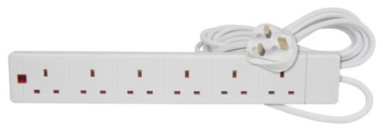 Mercury 429.846 5m 13A 6 Gang Extension Lead