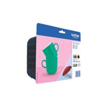 Brother LC-227XLBK/LC-225XLC/LC-225XLM/LC-225XLY Inkjet Cartridge, Black/Cyan/Magenta/Yellow, Multi-Pack, High Yield, Includes 4 x Inkjet Cartridges, Brother Genuine Supplies
