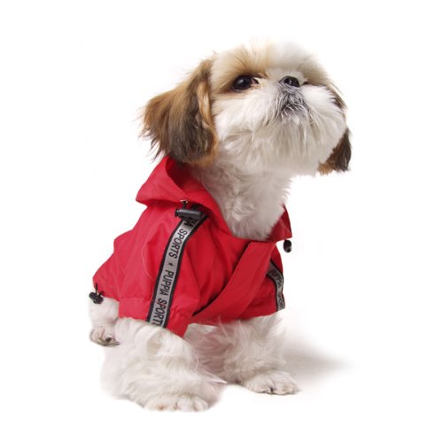 Puppia Base Jumper Raincoat For Dogs - Dog Jacket, Red, PEAF-RM03-RD-3L, 3XL - Image 3