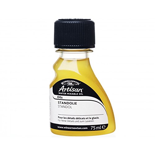 Winsor & Newton Artisan Stand Oil Glazing Medium, oil-based paint, transparent, 75 ml, clear yellow