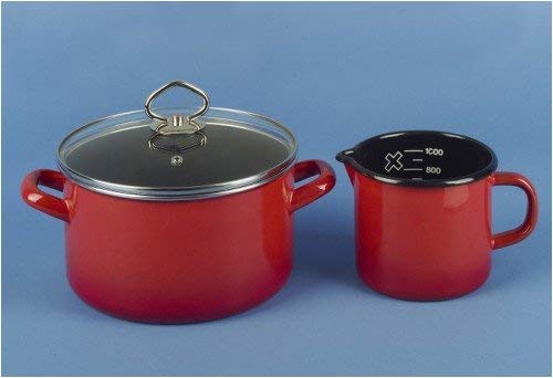Karl Kruger Rome Series Milk Pot with Spout, 1 l, Red, 1 Litres - Image 2