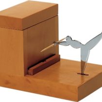 Alessi Officina Toothpick Holder, Brown, 5 x 11 x 11.5 cm