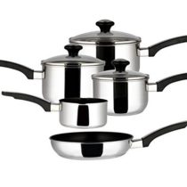 Prestige Everyday Milkpan, Saucepan and Frypan Set of 5 - 5 year guarantee