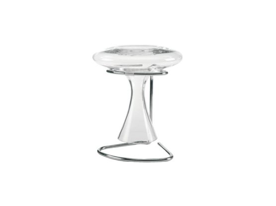 Leopold Vienna PowerPull Decanter Carafe Drying Stand de Luxe, Silver