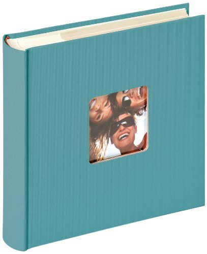 Walther design ME-110-K Fun Trend high quality memo slip-in album with die cut for your personal picture, for 200 photos, 4 x 6 inch (10 x 15 cm), petrol green