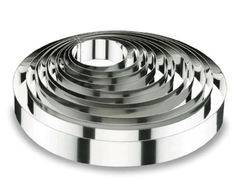 Lacor-68620-ROUND Cake Ring 20X6 CM. S/S. 18/10, 20 x 6 cm, Silver