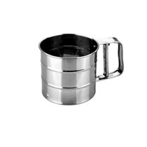 IBILI Bistrot Flour Sifter, Stainless Steel, Silver, 10 x 10 x 17 cm