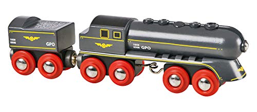 BRIO World Speedy Bullet Engine Train Toy For Kids Age 3 Years Up - Railway Accessories and Add Ons, Multicoloured, 19 cm
