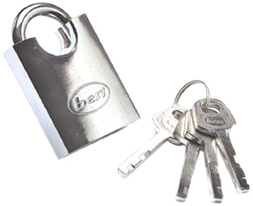 Merriway® BH01301 Chrome on Brass Padlock with Brass Mechanism, 60mm (2.3/8 inch), 60 mm