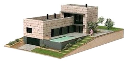 Domus Kits Domus Kits40601 Scale 1:87 "Actual Vilomara Houses Model, Light Bricks, Medium