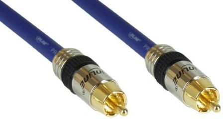 InLine 89450P Premium Audio Cable RCA Male to RCA Male 0.5 m 1 Stck