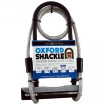 Oxford U-Lock and Cable Essential Shackle Lock - Black, 32 cm