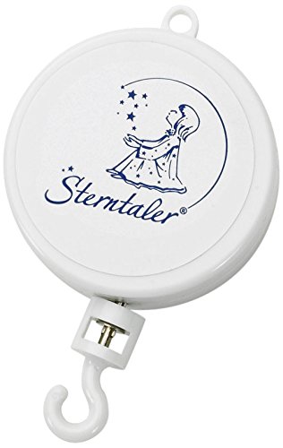 Sterntaler Musical Mechanism, Brahms Lullaby, Suitable from Birth, Mobile, 10 x 7 x 2.2 cm, White