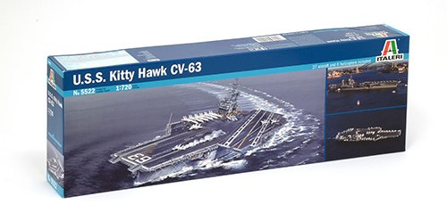 Italeri 510005522 1: 720 USS Kitty Hawk CV 63, F Black 4768AP | F.S. 37038, F Medium Gray 4746AP | F.S. 36270