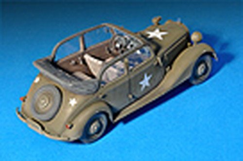 Miniart 1:35 Scale German Staff Car 170V Plastic Model Kit, Various, Small - Image 4