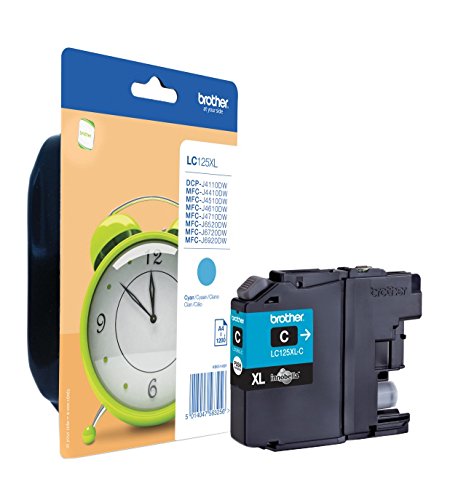 Brother LC125XLC, Super High Yield, cyan, original, ink cartridge, for Brother DCP-J4110, MFC-J4410, J4510, J4610, J4710