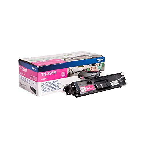 Brother TN-326M Toner Cartridge, Magenta, Single Pack, High Yield, Includes 1 x Toner Cartridge, Brother Genuine Supplies