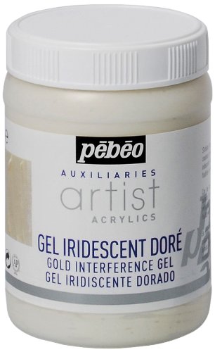 Pebeo 250 ml Interference Gel, Gold, 250 ml (Pack of 1)