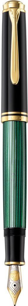 Pelikan Premium M800 Fountain Pen EF-Black/Green, black/greem