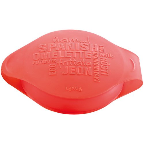 Lékué Spanish Omelette Silicone Mould, Red