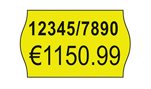 Avery Zweckform YPLP1626 Price Gun Labels 2 Lines 16 x 26 MM 10 Rolls / 12,000 Labels Yellow - Image 2