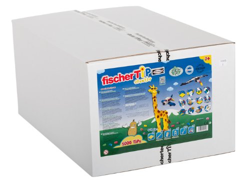 fischerTiP 49114 Box XL - Craft Kit for Children with Accessories Creative Toy for Ages 3+, 6000 Pieces, Multicolor - Image 2