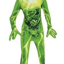 amscan 997689 Childs Green All in One Alien Costume with Hooded Mask (Ages 4-6 Years)