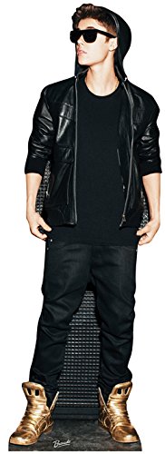 STAR CUTOUTS Cut Out of Justin Bieber Hoodie and Gold Shoes, Regular
