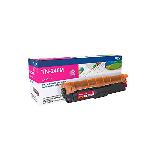 Brother TN-246M Toner Cartridge, Magenta, Single Pack, High Yield, Includes 1 x Toner Cartridge, Brother Genuine Supplies