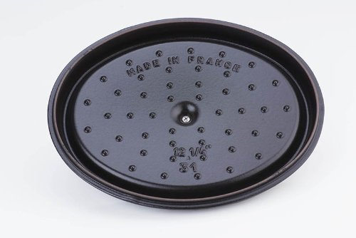 STAUB Cast Iron Roaster/Cocotte, Round, Dark Blue, 28 cm, 6.7 L, 28cm - Image 2