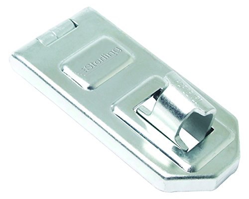 Sterling BHS120 120 mm Hasp and Staple Designed for Use with Disc Padlocks, Chrome, 120mm