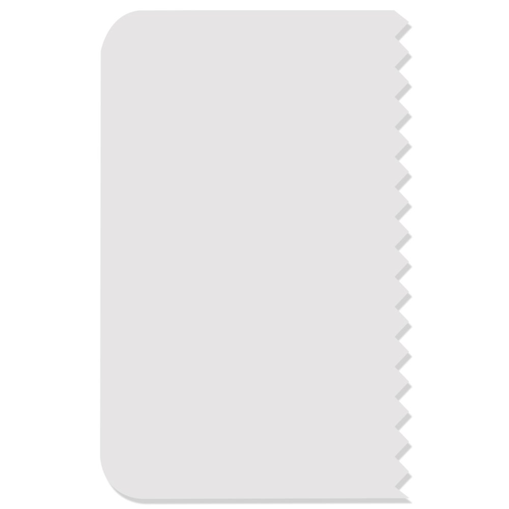 PME Patterned Edge Plastic Side Scraper Set, White, Standard - Image 2