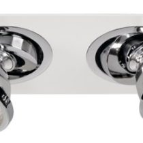 SLV Twister/spot, floodlight, Spotlight, Ceiling, recessed LED, Indoor Lighting / GU6,5 35W Chrome, Aluminium, G6.35, 35 W