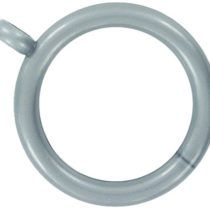 Merriway BH03272 Plastic Curtain Drapery Pole Rod Rings with Fixed Eye, Inner Dia. 34mm (1.3/8 inch) Outer Dia. 46mm (1.3/4 inch), Grey, Pack of 24