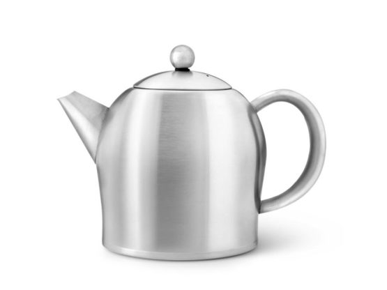 Bredemeijer 3306MS Teapot Santhee 1,0L, Satin Finish, Stainless Steel, Silver