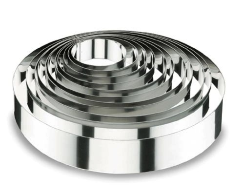 Lacor 68418 Round Stainless Steel Cake Ring, 18 x 4 cm