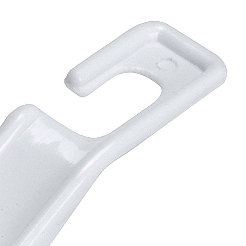 KitchenCraft Vegetable Brush, Plastic Vegetable Scrubber, Durable Bristles and Hook, 15 x 6cm (6 x 2.5''), White - Image 3