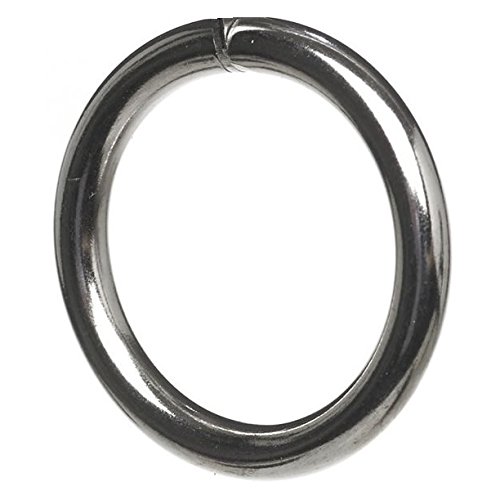 Pack of 24 Bulk Hardware BH03263 Metal Curtain Drapery Rings 1.1/4 inch 1 inch Inner Dia.25mm - Brass Plated Outer Dimension 32mm