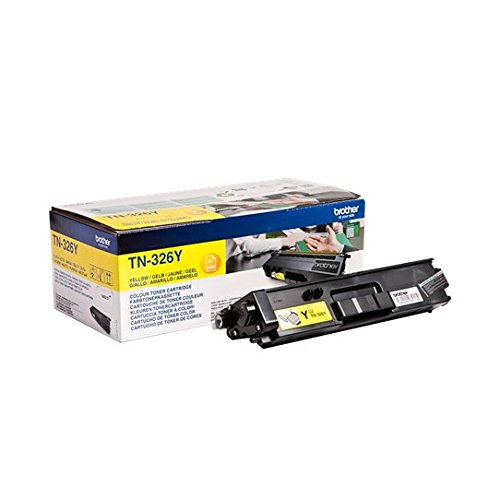 Brother TN-326Y Toner Cartridge, Yellow, Single Pack, High Yield, Includes 1 x Toner Cartridge