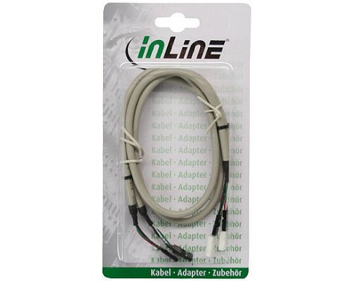 InLine 0.6m 2x4 Pin USB 2.0 Internal Extension Cable, Grey, 10.2 cm x 19.0 cm x 3.0 cm - Image 2