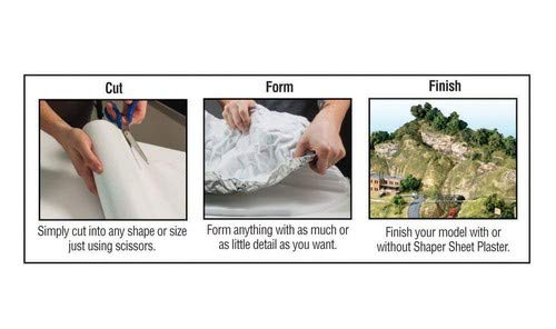 Woodland Scenics Shaper Sheet 9 x 72, 9x72 inches, Clear/Transparent, White, 22,9 x 183,9 cm - Image 4
