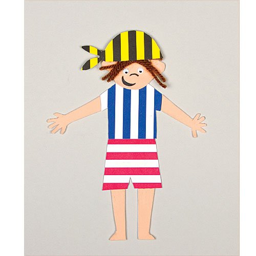 Baker Ross Candy Stripes Card to Make and Decorate Children's Crafts Cards and Collages (Pack of 10), multicoloured - Image 2