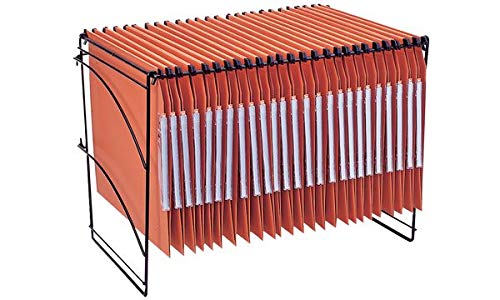 Esselte Homeclass Rack for Suspension Files with 25 Suspension Files for Cupboard, Noir laqué