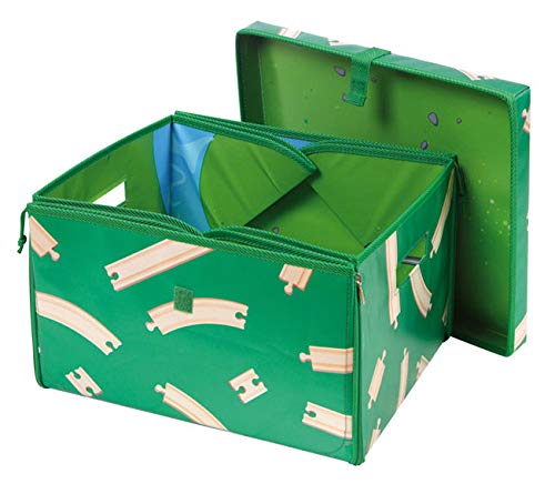 BRIO World Deluxe Wooden Railway Train Set & Track, Large Wooden Train Track with Engine, Wagons, Bridges - Image 2