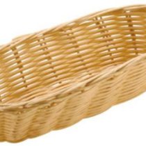 Paderno World Cuisine Oblong Polyrattan Bread Basket, 9-Inch by 4-Inch