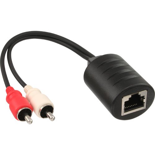 InLine 89001 Passive RJ45 Audio Adaptor (Pack of 2), black, 1 item - Image 3