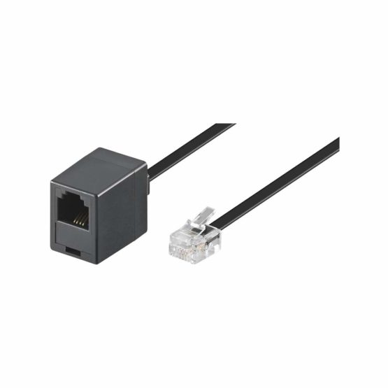 Goobay Modular Extension Cable RJ11 / RJ14 Male Jack (6P4C) to RJ11 Female Jack (6P4C)